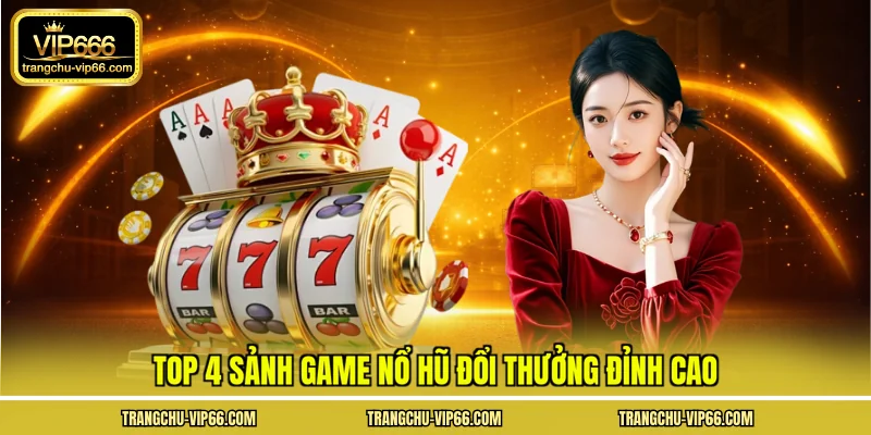Top 4 sảnh game nổ hũ đổi thưởng đỉnh cao